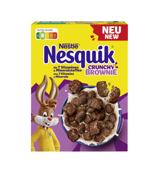 NESQUIK Crunchy Brownie MiniBrownies zum Frühstück