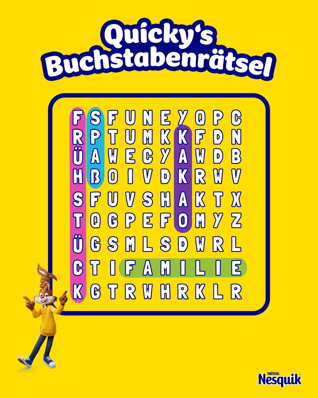 BUCHSTABENRÄTSEL BUCHSTABENRÄTSEL