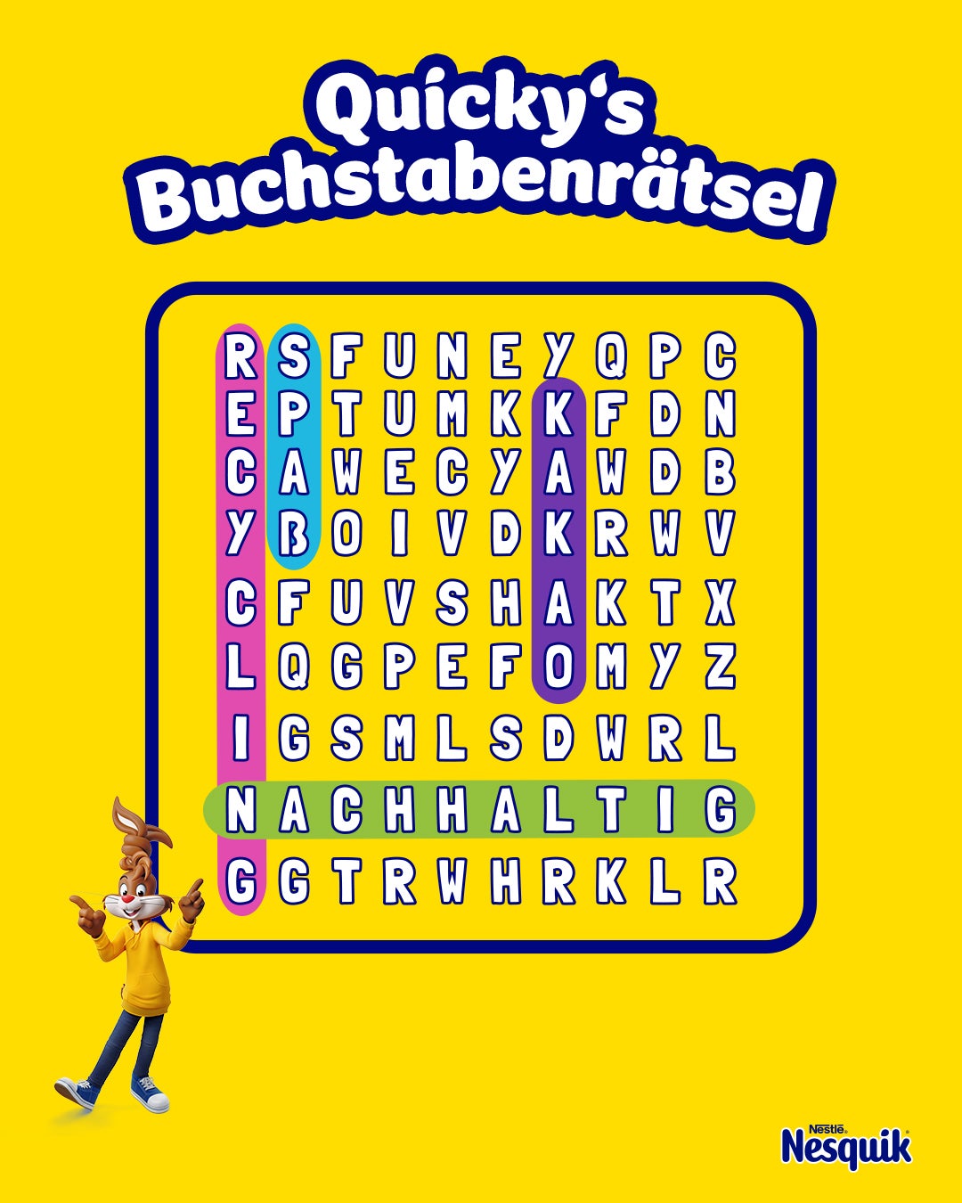 BUCHSTABENRÄTSEL BUCHSTABENRÄTSEL