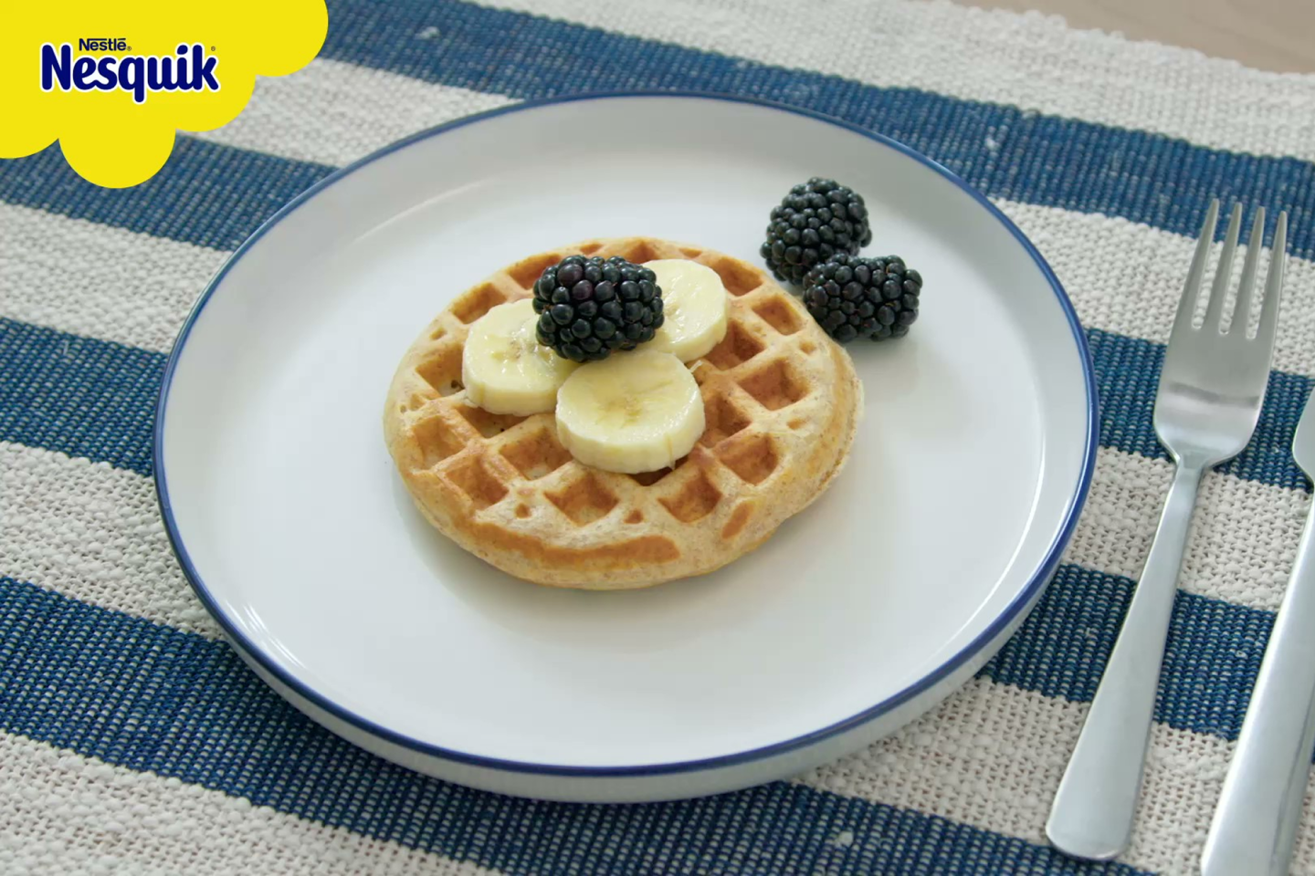 Waffeln mit NESQUIK® Vanille-Geschmack