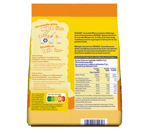 NESQUIK® MILK-MIX BANANENGESCHMACK back