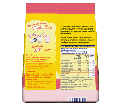 NESQUIK® Milk-Mix Erdbeergeschmack