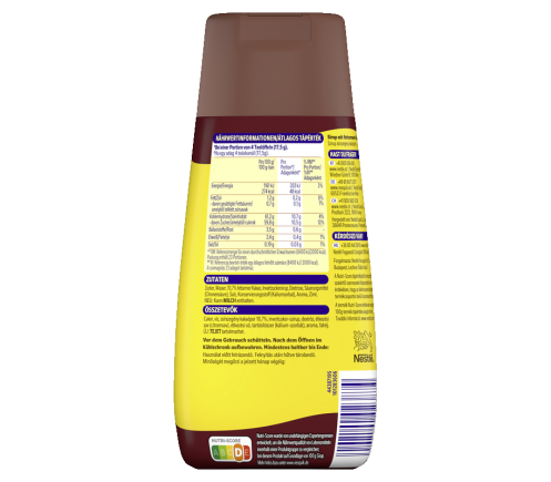 Schoko Sirup Produkt Abbildung hinten