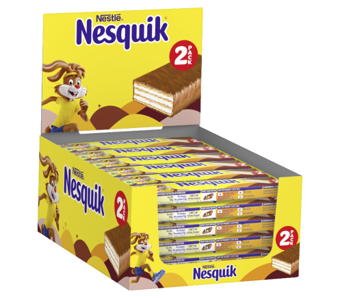 Nesquik Knusperwaffelriegel Tray